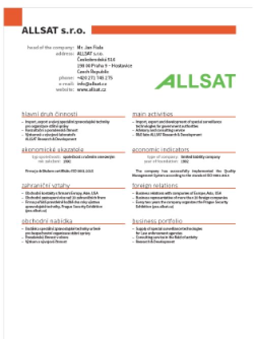 Profil z katalogu AOBP – CZ | EN