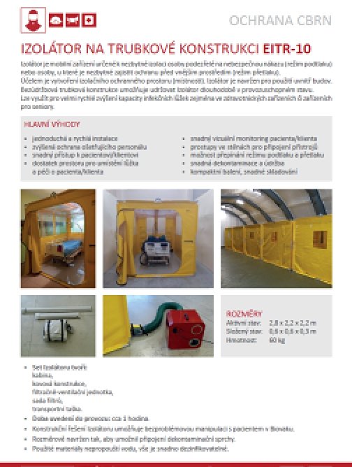 Izolátor na trubkové konstrukci EITR-10 – CZ