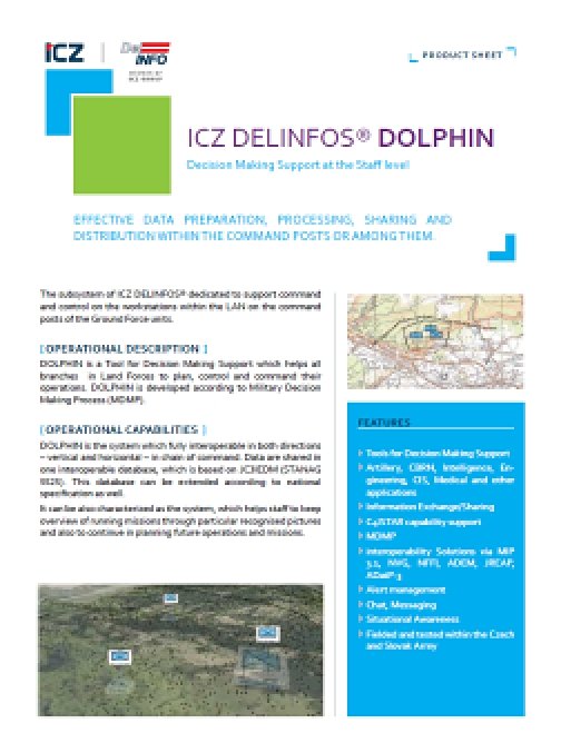 Podpora rozhodovacího procesu štábu DOLPHIN – EN