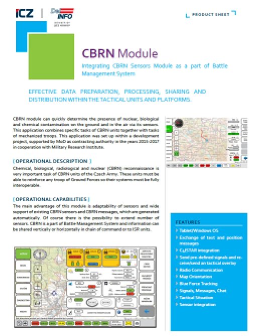 Modul CBRN a aplikace PATRA – EN