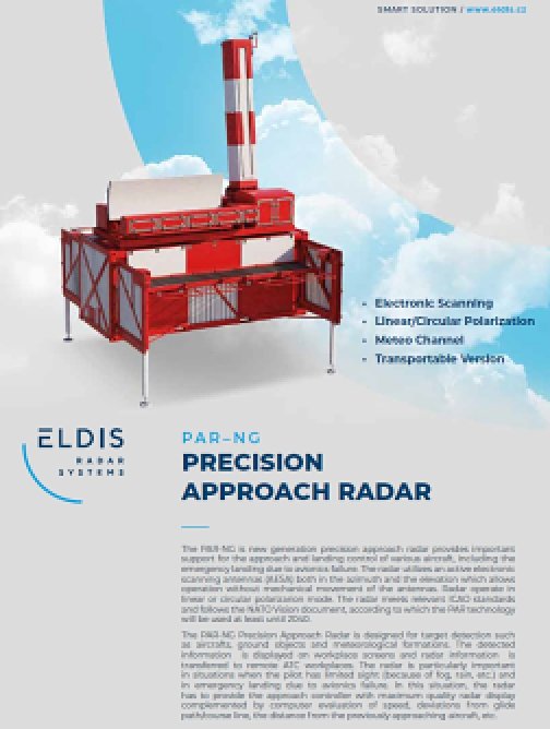 Přesný přibližovací radar PAR-NG – EN