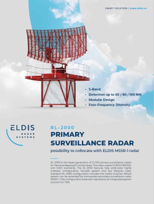 Primární přehledový radar RL-2000 – EN