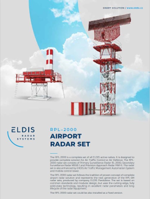 Letištní radarový systém na klíč RPL-2000 – EN
