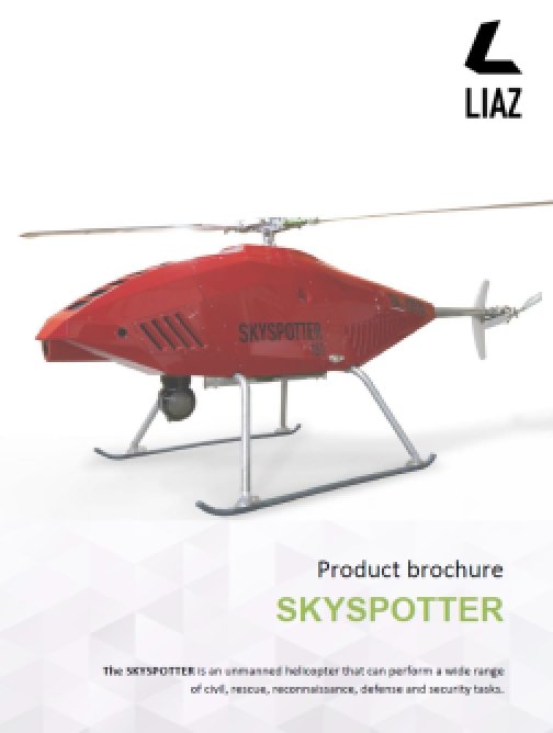 Bezpilotní vrtulník SKYSPOTTER – EN