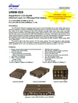 1/10 Gigabitový ethernetový switch LMSW-E33 – EN