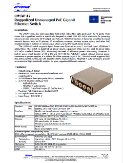 Gigabitový ethernetový neřízený switch PoE LMSW-42 –…