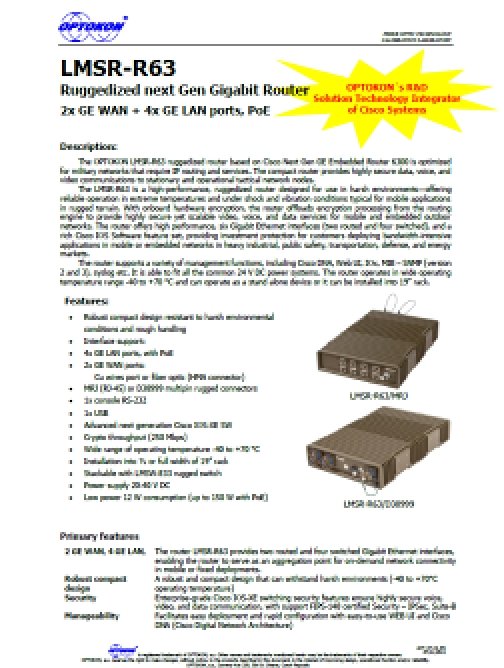 LMSR-R63 Gigabitový router nové generace – EN