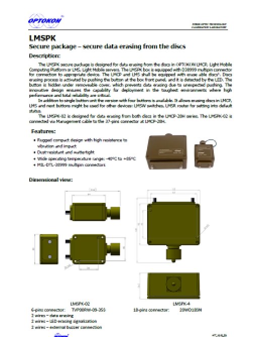LMSPK Secure package – EN