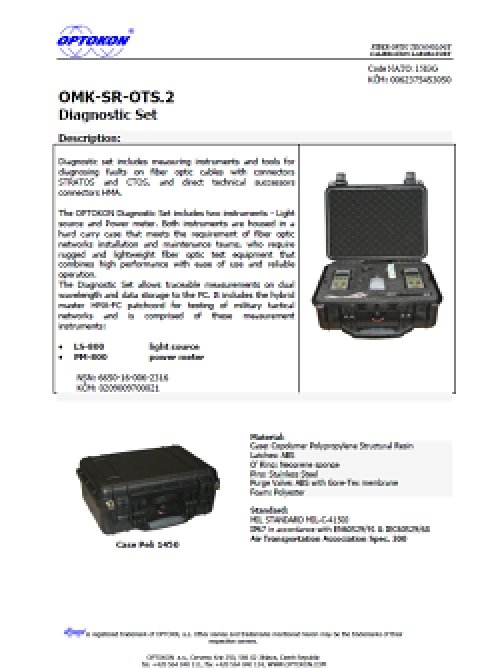 Diagnostická sada K-SR-OTS.2 – EN