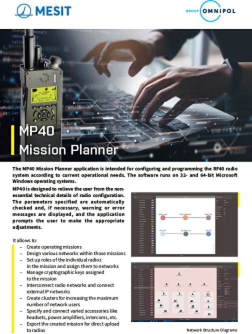 Aplikace MP40 Mission planner – EN