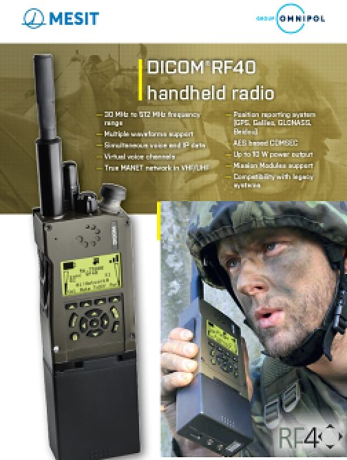 Ruční radiostanice DICOM®RF40 – EN