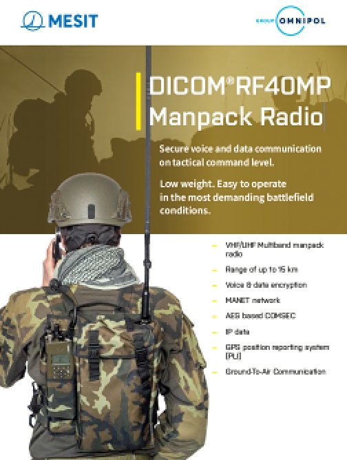 Přenosná radiostanice DICOM®RF40MP – EN