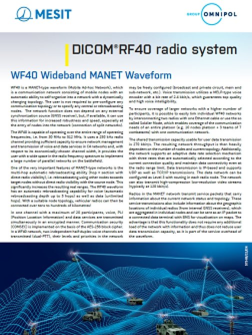 Rádiový systém DICOM®RF40 – EN